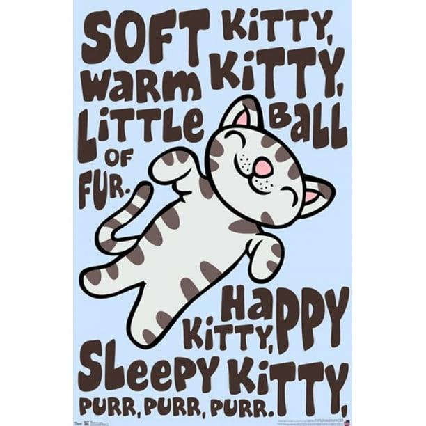 Warm Kitty Poster Soft Kitty